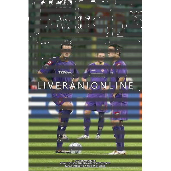 FIORENTINA - BAYERN MONACO 05 NOVEMBRE 2OO8 CHAMPIONS LEAGUE 2008/2009 NELLA FOTO: DELUSIONE DELLA FIORENTINA DOPO IL GOL DELL\'1-1 DI TIM BOROWSKI FOTO AG. A. LIVERANI SAS