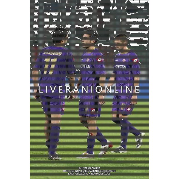 FIORENTINA - BAYERN MONACO 05 NOVEMBRE 2OO8 CHAMPIONS LEAGUE 2008/2009 NELLA FOTO: DELUSIONE GILARDINO E MUTU A FINE PARTITA FOTO AG. A. LIVERANI SAS