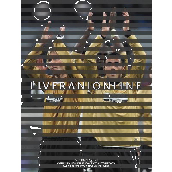 Champions League 2008/2009 Gruppo H Madrid - 05.11.2008 Real Madrid-Juventus Nella Foto:MARCHIONNI MARCO-SISSOKO MOHAMED LAMINE-NEDVED PAVEL /Ph.Vitez-Ag. Aldo Liverani