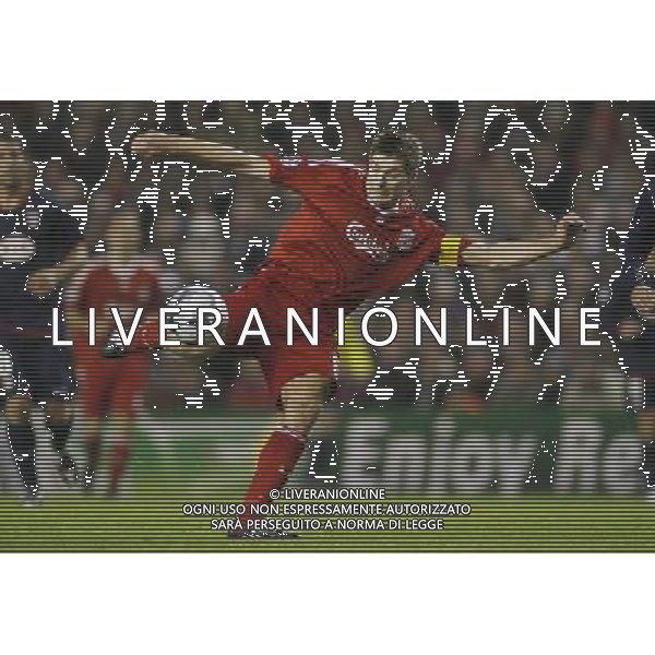 Anfield, Liverpool, Date 041108 Liverpool Vs Atletico Madrid UEFA Champions League nella foto. steven gerrard capitano del liverpool ph.AG ALDO LIVERANI SAS ONLY FOR ITALY