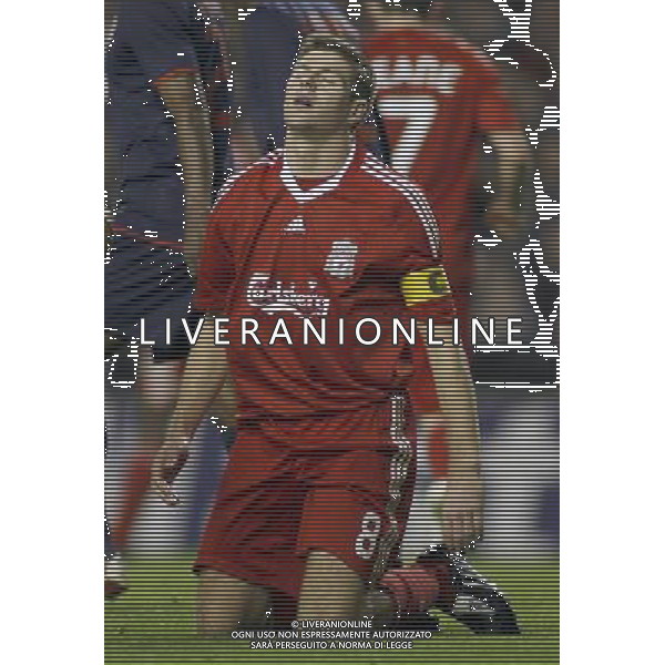 Anfield, Liverpool, Date 041108 Liverpool Vs Atletico Madrid UEFA Champions League nella foto. steven gerrard capitano del liverpool ph.AG ALDO LIVERANI SAS ONLY FOR ITALY