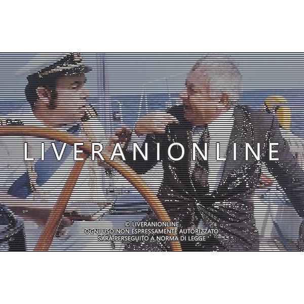FILM\'COME E\' DURA l\'AVVENTURA\' nella foto PAOLO VILLAGGIO-LINO BANFI AG ALDO LIVERANI