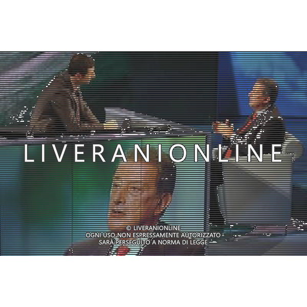 FABIO FAZIO - AUGUSTO FANTOZZI TRASMISSIONE: \' CHE TEMPO CHE FA\' FOTO ANTONIO SORANO - AG. ALDO LIVERANI SAS
