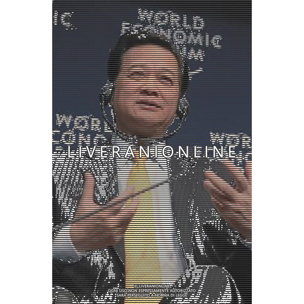 DAVOS/SWITZERLAND, 30JAN10 - Nguyen Tan Dung, Prime Minister of Vietnam; Chair, 2010 ASEAN is captured during the session \'Towards an East Asian Community?\' at the Annual Meeting 2010 of the World Economic Forum in Davos, Switzerland, January 30, 2010 in the Congress Centre./Agenzia Aldo Liverani Sas - ITALY ONLY - Il Forum economico mondiale a Davos in Svizzera 2010