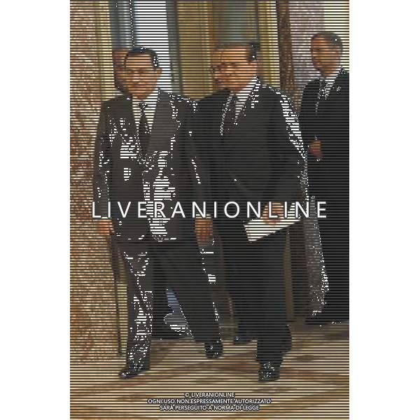 Roma - 23/09/2010 - Il Presidente del Consiglio Silvio Berlusconi incontra il Presidente della Repubblica Araba d\'Egitto Mohamed Hosny MUBARAK - ph. Corradetti / ©Aldo Liverani Sas