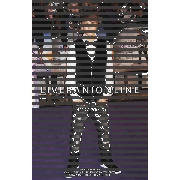 Justin Bieber arrives at the O2 for the Never say Never premiere in London, Great Britain on 16 February 2011. AG. ALDO LIVERANI SAS ITALY ONLY *** Local Caption *** .