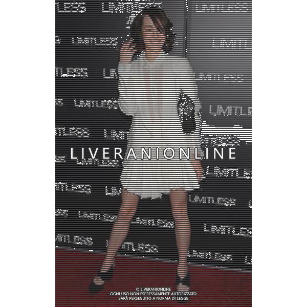 Jena Malone Photo by Gilbert Flores \'Limitless\' Los Angeles Premiere at the ArcLight Hollywood March 3, 2011 - Hollywood, California WORLD RIGHTS excluding USA, South Africa, Australia and Germany AG. ALDO LIVERANISAS ITALY ONLY *** Local Caption *** .