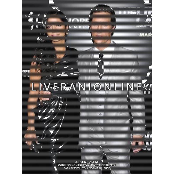 Matthew McConaughey and wife Camila Alves Photo by Gilbert Flores \'The Lincoln Lawyer\' Los Angeles Screening at the ArcLight Cinemas March 10, 2011 - Hollywood, California AG. ALDO LIVERANI SAS ITALY ONLY *** Local Caption *** .