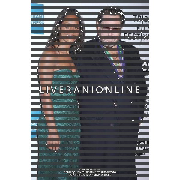 Rula Jebreal and Julian Schnabel attending The opening night of The Tribeca Film Festival Screening of \' The Union\' on April 20, 2011 at The Winter Garden at the World Financial Plaza in New York City. AG. ALDO LIVERANI SAS ITALY ONLY *** Local Caption *** .