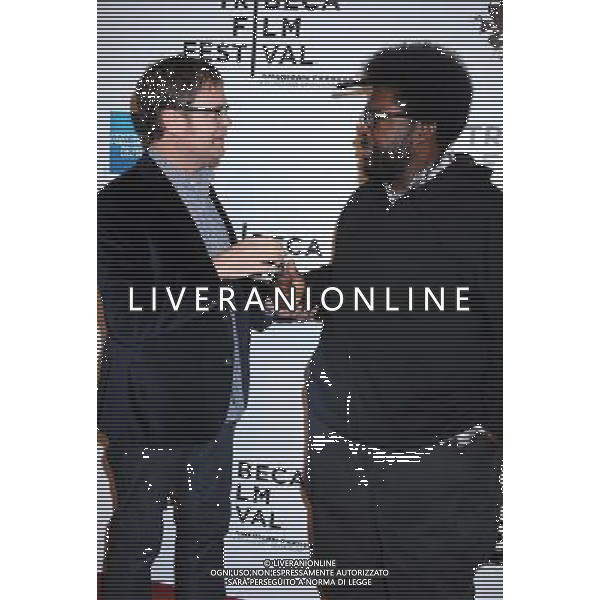 Rainn Wilson and Questlove attending The opening night of The Tribeca Film Festival Screening of \' The Union\' on April 20, 2011 at The Winter Garden at the World Financial Plaza in New York City. AG. ALDO LIVERANI SAS ITALY ONLY *** Local Caption *** .