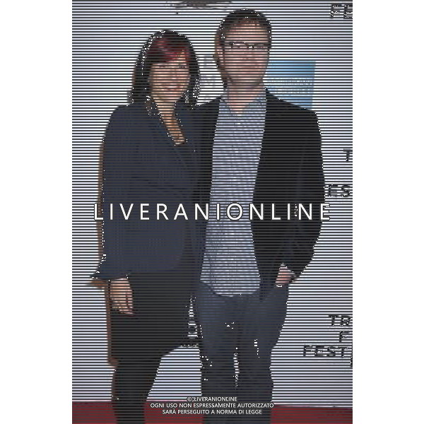 Rainn Wilson and wife Holiday attending The opening night of The Tribeca Film Festival Screening of \' The Union\' on April 20, 2011 at The Winter Garden at the World Financial Plaza in New York City. AG. ALDO LIVERANI SAS ITALY ONLY *** Local Caption *** .