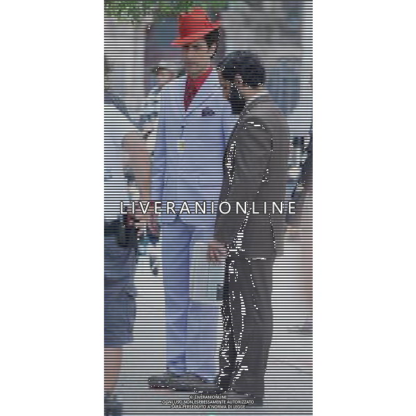 Actor Sacha Baron Cohen filming on location for \'The Dictator\' on the streets of Manhattan on June 30, 2011in New York City.