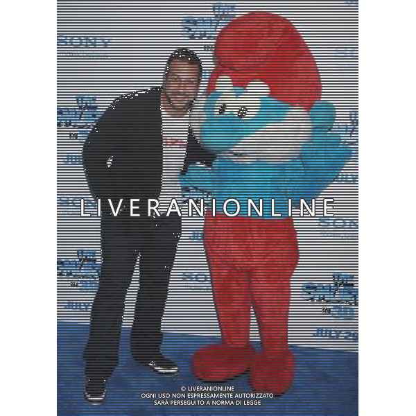Joey Fatone at \'The Smurfs\' World Premiere at the Ziegfeld Theater on July 24, 2011 in New York City.