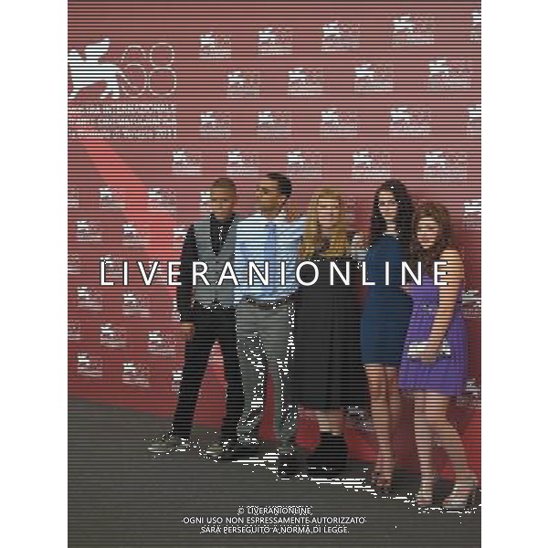 (110906) -- VENICE, Sep. 6, 2011 () -- British director Andrea Arnold (C) and cast members pose during the photo-call for the film \'Wuthering Heights\' at the 68th Venice International Film Festival in Venice, Italy, Sep. 6, 2011. British actor Solomon Glave, James Howson, British director Andrea Arnold, British actress Kaya Scodelario and Shannon Beer. (/Wang Qingqin) (xhn)