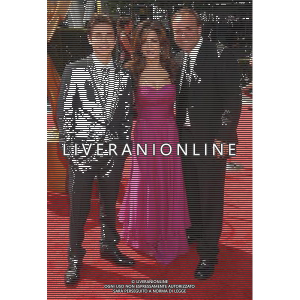 Jake T. Austin, Maria Canals Barrera and David Deluise 2011 Primetime Creative Arts Emmy Awards at the Nokia Theatre L.A. Live September 10, 2011 - Los Angeles, California