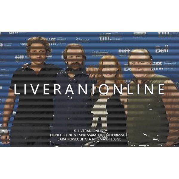 Picture Shows: Gerard Butler, Ralph Fiennes, Jessica Chastain and Brian Cox attending the press conference for \'Coriolanus\' at the TIFF Bell Lightbox during the 2011 Toronto International Film Festival on Sunday September 11, 2011, Toronto, Canada. .