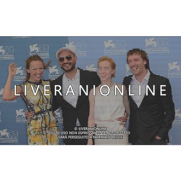 (120830) -- VENICE, Aug. 30, 2012 () -- Russian director Kirill Serebrennikov(2nd L) and cast members pose for photos at the photocall of his film \'Izmena (Betrayal)\' at the 69th Venice International Film Festival in Venice, Italy, Aug. 30, 2012. (/Wang Qingqin) (zy) photoshot/AG ALDO LIVERANI SAS - ITALY ONLY -