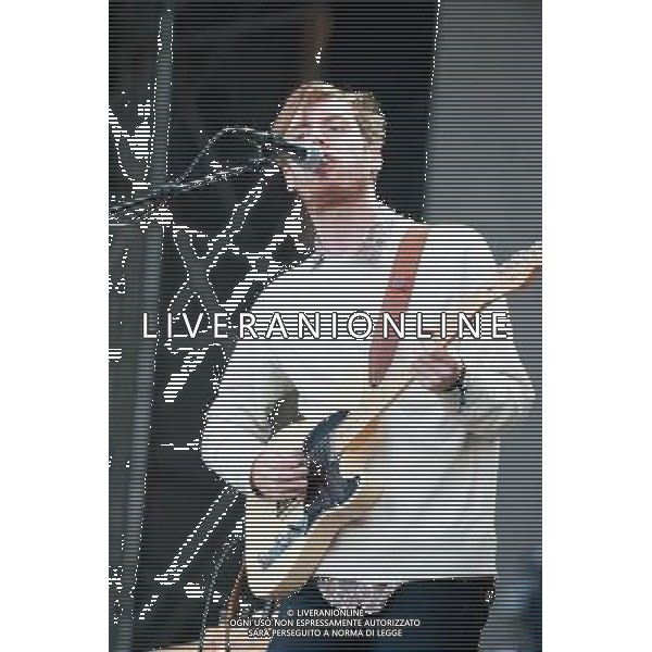 Picture shows Jack Tatum from Wild Nothing playing live at Primavera Sound Festival at Parc Del Forum Heineken Stage in Barcelona on the 23rd of May 2013. ©PHOTOSHOT/AGENZIA ALDO LIVERANI SAS - ITALY ONLY - EDITORIAL USE ONLY
