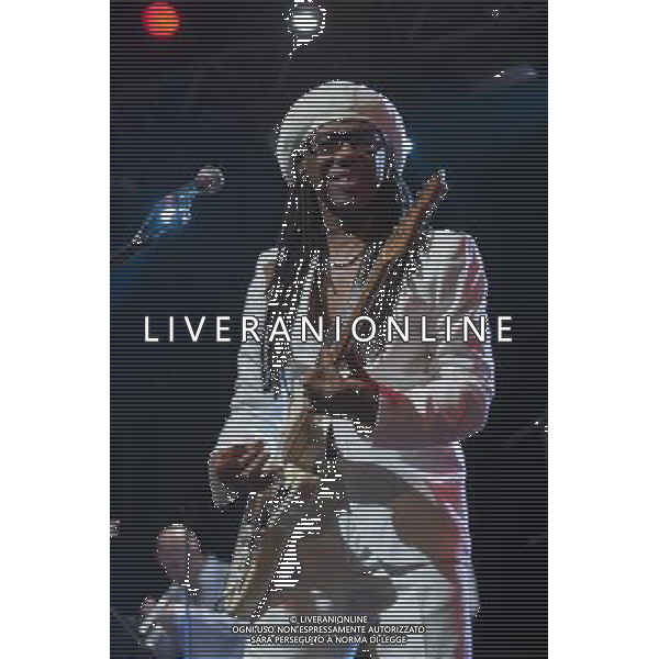 Chic performing at The Ritz, Manchester, England on 29th May 2013. Nile Rodgers, guitar / vocals. AG ALDO LIVERANI S A S ONLY ITALY