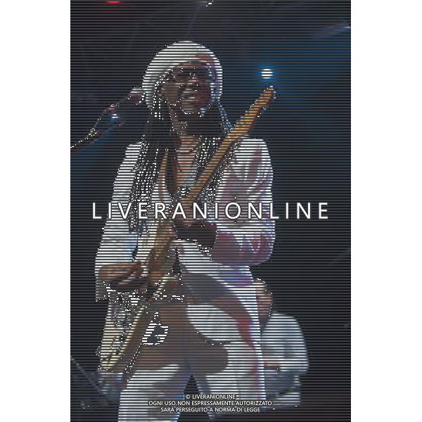 Chic performing at The Ritz, Manchester, England on 29th May 2013. Nile Rodgers, guitar / vocals. AG ALDO LIVERANI S A S ONLY ITALY