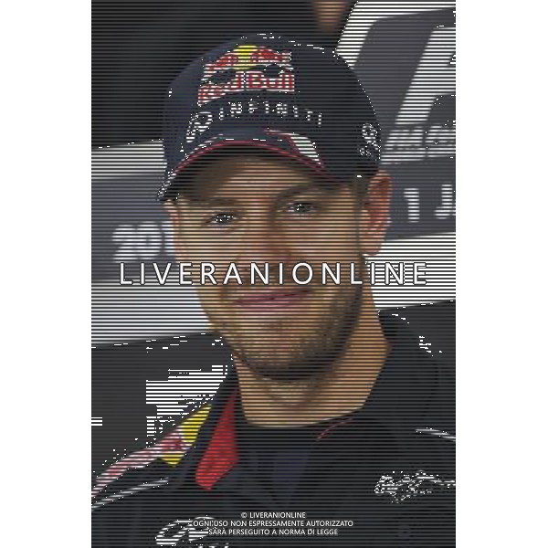 Sebastian Vettel (GER) Red Bull Racing in the FIA Press Conference. 10.10.2013. Formula 1 World Championship, Rd 15, Japanese Grand Prix, Suzuka, Japan, Preparation Day. - www.xpbimages.com, EMail: requests@xpbimages.com - copy of publication required for printed pictures. Every used picture is fee-liable. © Copyright: Moy / XPB Images AG ALDO LIVERANI SAS ONLY ITALY