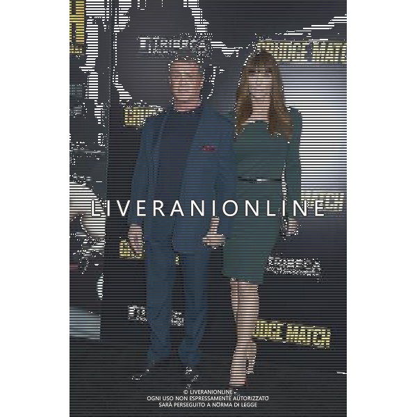 Sylvester Stallone and wife Jennifer Stallone attend the World Premiere of \'Grudge Match\' at the Ziegfeld Theatre in New Yok City on December 16, 2013. AG ALDO LIVERANI SAS ONLY ITALY