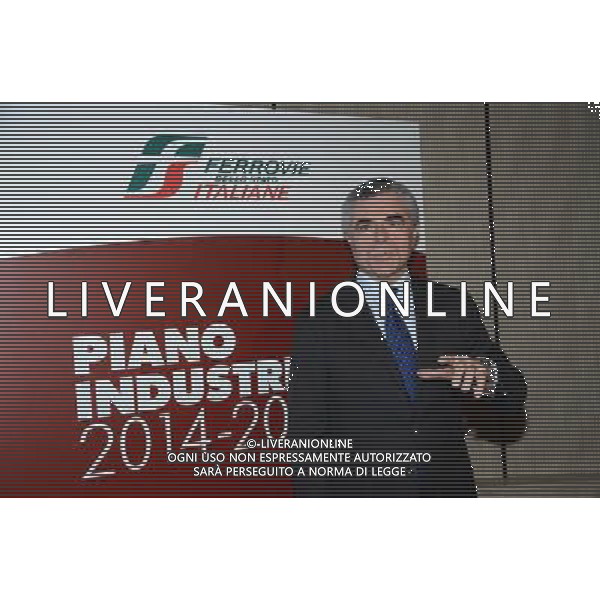 Milano palazzo Assolombarda Presentazione piano industriale FS 2014 2017 Nella foto Mauro Moretti ©Gazzaniga/AGENZIA ALDO LIVERANI SAS