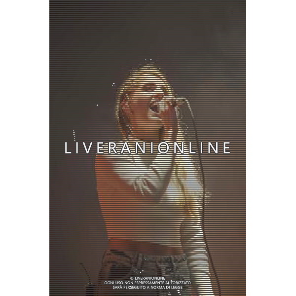 London Grammar perform live at Brixton Academy, London on Tuesday 3 June 2014. Picture shows Hannah Reid. AG ALDO LIVERANI SAS ONLY ITALY