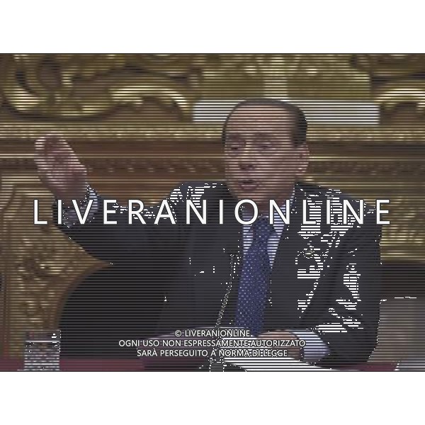 Conferenza Stampa di Silvio Berlusconi sul Presidenzialismo a Roma 18 giugno 2014 ©corradetti/Agenzia Aldo Liverani sas