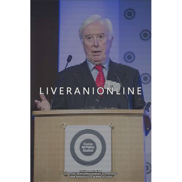 John O\'Sullivan, National review \' former senior adviser to Margaret Thatcher speaks during the Margaret Thatcher Conference on Liberty in The Guildhall on the 18th of June 2014 in London, England. ©PHOTOSHOT/Agenzia Aldo Liverani sas - ITALY ONLY - EDITORIAL USE ONLY