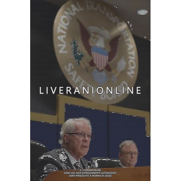 (140624) -- WASHINGTON D.C., June 24, 2014 () -- Earl F. Weener, member of National Transportation Safety Board (NTSB) speaks at a hearing on Asiana flight accident in Washington D.C., the United States, on June 24, 2014. U.S. federal accident investigators on Tuesday concluded that \'mismanagement\' by the pilots of Asiana Flight 214, including confusion over whether one of the airliner\'s key controls was maintaining airspeed, caused the plane to crash while landing in San Francisco last year. (/Yin Bogu) AG ALDO LIVERANI SAS ONLY ITALY