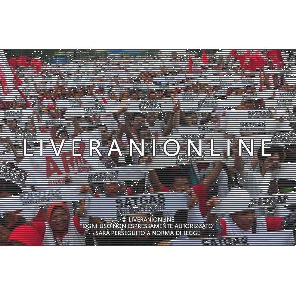 (140626) -- JAKARTA, June 26, 2014 () -- Supporters of Indonesia\'s presidential candidate Joko Widodo attend a campaign in Jakarta, Indonesia, June 26, 2014. Indonesia will hold presidential polls on July 9. (/Zulkarnain) ©PHOTOHOT/Agenzia Aldo Liverani sas - ITALY ONLY - EDITORIAL USE ONLY - Campagna elettorale dei candidati alle elezioni presidenziali a Jakarta, Indonesia, 26 giugno 2014