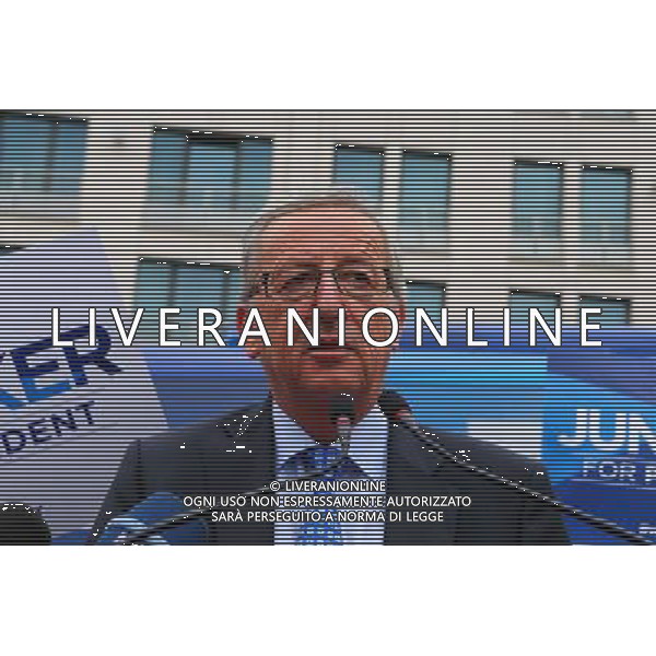 (140627) -- BRUSSELS, June 27, 2014 () -- Filed photo taken on May 21, 2014 shows Jean-Claude Juncker speaks at his election campaign in Brussels, Belgium. European Union (EU) leaders decided on Friday to nominate Jean-Claude Juncker as next European Commission president at the summit held Friday in Brussels. (/Gong Bing) ©PHOTOSHOT/Agenzia Aldo Liverani sas - ITALY ONLY - EDITORIAL USE ONLY