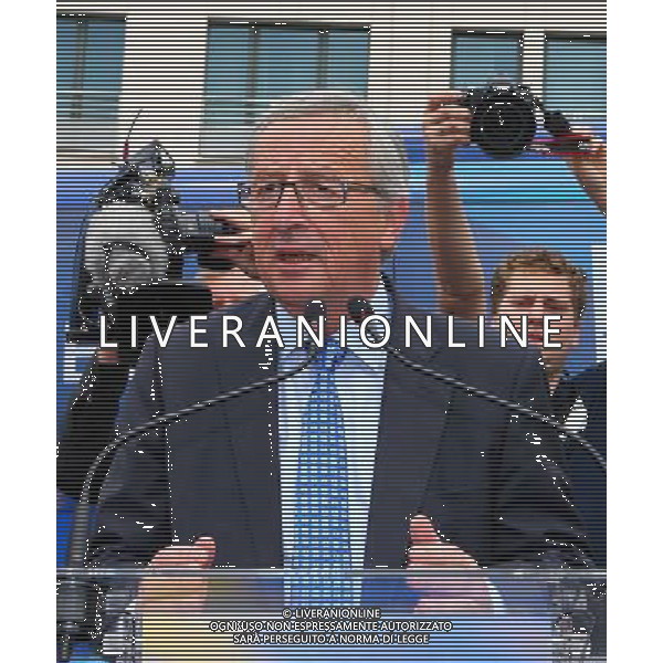 (140627) -- BRUSSELS, June 27, 2014 () -- Filed photo taken on May 21, 2014 shows Jean-Claude Juncker speaks at his election campaign in Brussels, Belgium. European Union (EU) leaders decided on Friday to nominate Jean-Claude Juncker as next European Commission president at the summit held Friday in Brussels. (/Gong Bing) ©PHOTOSHOT/Agenzia Aldo Liverani sas - ITALY ONLY - EDITORIAL USE ONLY