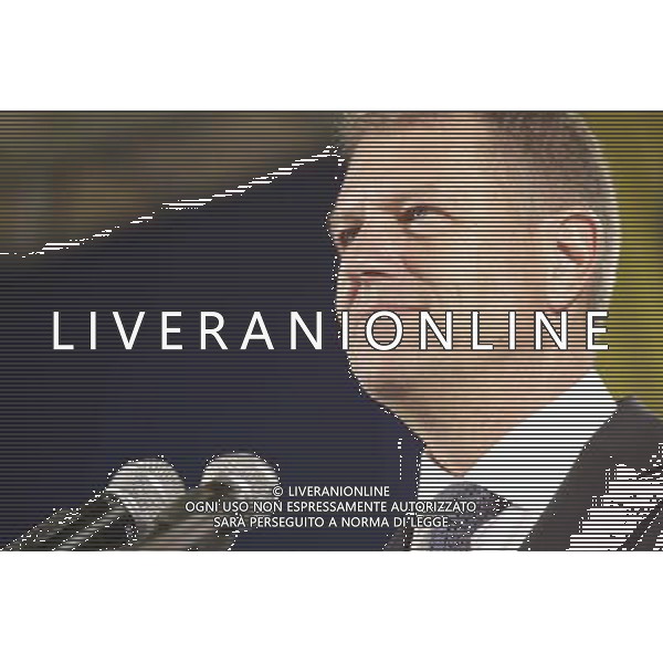 (140628) -- BUCHAREST, June. 28, 2014 () -- Klaus Iohannis addresses the delegates to the National Liberal Party Congress in Bucharest, Romania, on June 28, 2014. Romania\'s main opposition the National Liberal Party(PNL) in its Congress on Saturday elected Interim Chairman Klaus Iohannis Chairman of the party. (/Gabriel Petrescu) AG ALDO LIVERANI SAS ONLY ITALY