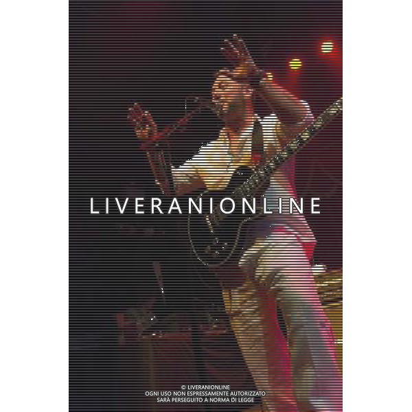 Fun Lovin\' Criminals (FLC) - Hugh Thomas (vocals, guitar) performing live on his 46th birthday in concert at the Brooklyn Bowl, Greenwich, London, United Kingdom Date: 09/08/2014 AG ALDO LIVERANI SAS ONLY ITALY
