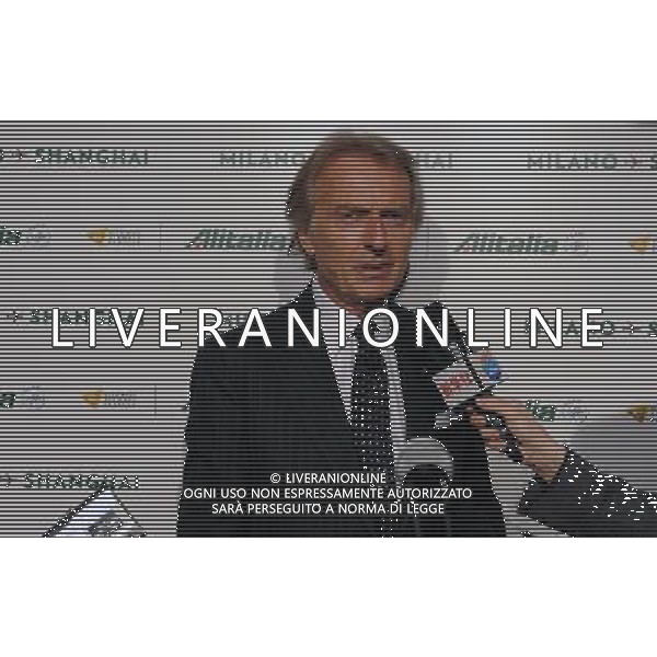 Conferenza stampa per la presentazione del nuovo volo Milano â€“ Shanghai Milano - 04.05.2015 Nella Foto:Luca di Montezemolo /Ph.Vitez-Ag. Aldo Liverani