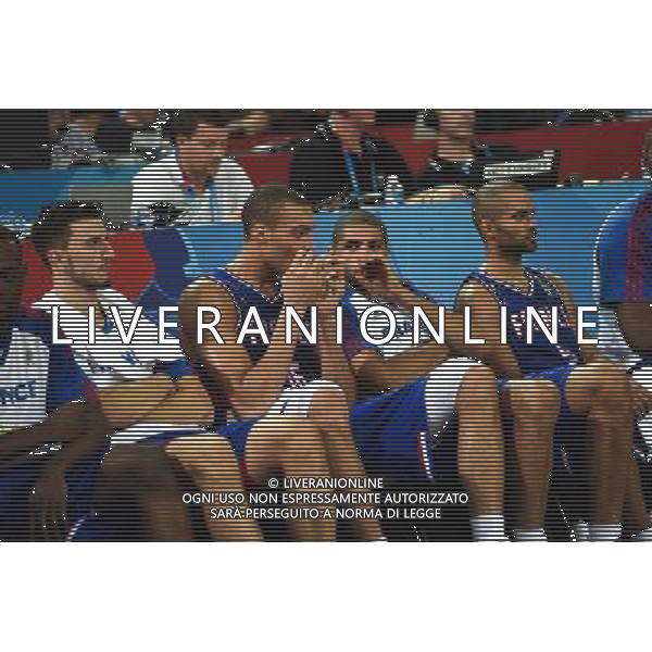 Rudy Gobert / Nicolas Batum / Tony Parker / Leo Westermann - 10.09.2015 - Israel / France - Euro Basket 2015 Photo : Alexandre Dimou / Icon Sport AG ALDO LIVERANI SAS ONLY ITALY