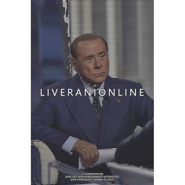 Silvio Berlusconi ospite della trasmissione televisiva \'Porta a Porta\' Roma 12 novembre 2015 ©Corradetti/AGENZIA ALDO LIVERANI SAS