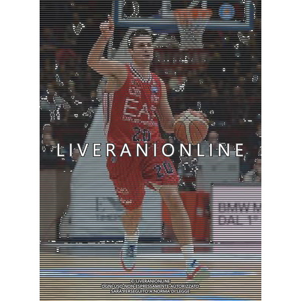 Beko Lega Basket Serie A 2015/2016 Giornata 15 Milano - 02.01.2016 EA7 Emporio Armani Milano-Banco di Sardegna Sassari Nella Foto:Cinciarini Andrea /Ph.Vitez-Ag. Aldo Liverani