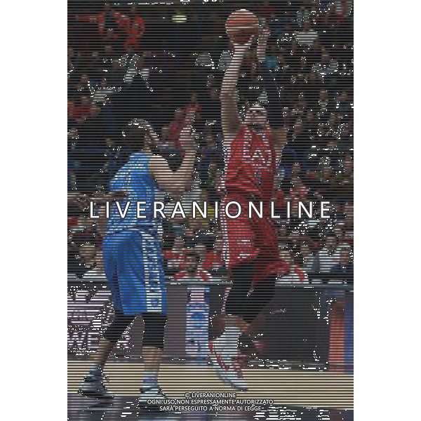 Beko Lega Basket Serie A 2015/2016 Giornata 15 Milano - 02.01.2016 EA7 Emporio Armani Milano-Banco di Sardegna Sassari Nella Foto:Gentile Alessandro /Ph.Vitez-Ag. Aldo Liverani