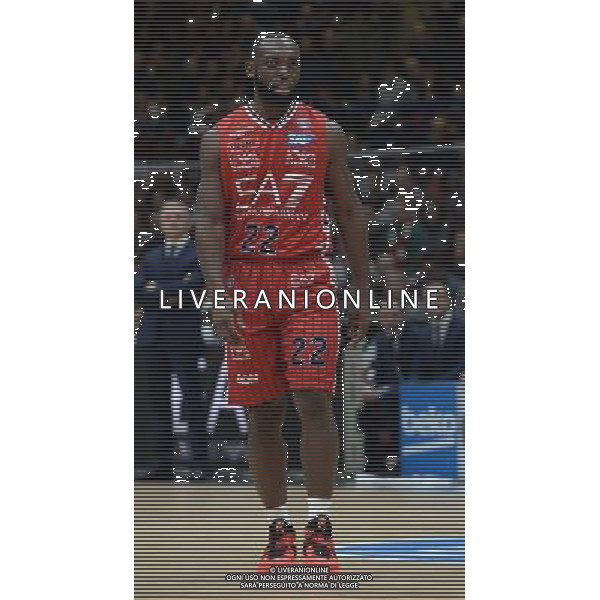 Beko Lega Basket Serie A 2015/2016 Giornata 15 Milano - 02.01.2016 EA7 Emporio Armani Milano-Banco di Sardegna Sassari Nella Foto:Jenkins Charles /Ph.Vitez-Ag. Aldo Liverani