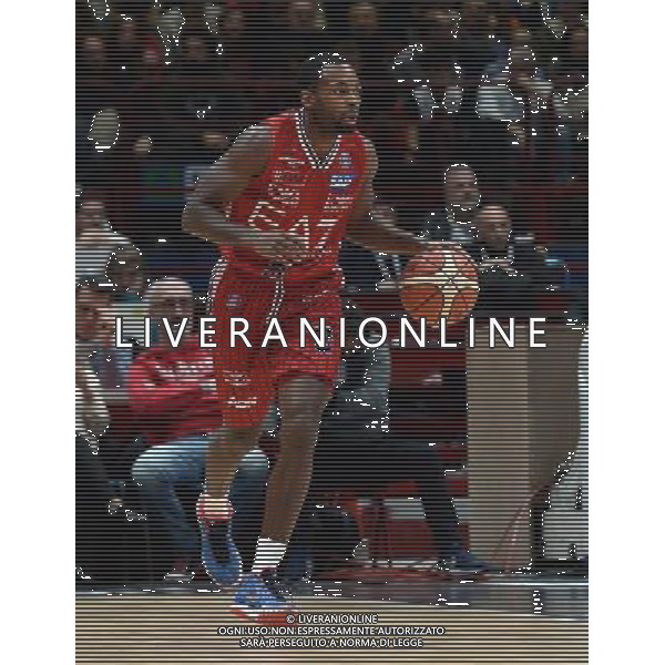 Beko Lega Basket Serie A 2015/2016 Giornata 15 Milano - 02.01.2016 EA7 Emporio Armani Milano-Banco di Sardegna Sassari Nella Foto:Lafayette Oliver /Ph.Vitez-Ag. Aldo Liverani