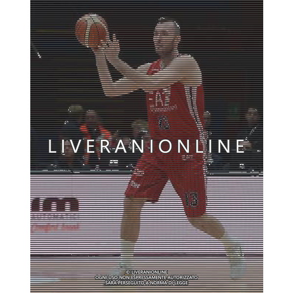 Beko Lega Basket Serie A 2015/2016 Giornata 15 Milano - 02.01.2016 EA7 Emporio Armani Milano-Banco di Sardegna Sassari Nella Foto:Macvan Milan /Ph.Vitez-Ag. Aldo Liverani