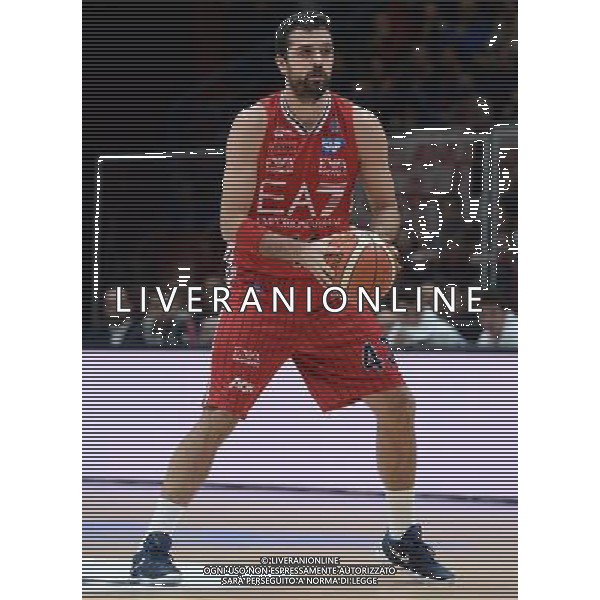 Beko Lega Basket Serie A 2015/2016 Giornata 15 Milano - 02.01.2016 EA7 Emporio Armani Milano-Banco di Sardegna Sassari Nella Foto:Simon Krunoslav /Ph.Vitez-Ag. Aldo Liverani