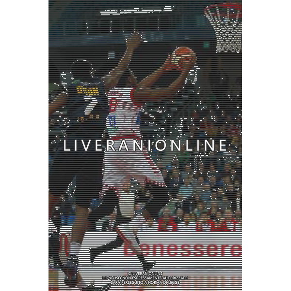 Lega Basket serie A, 15» giornata, Consultinvest Pesaro vs Manital Torino 04/01/2016 nella foto: SEMAJ CHRISTON SALE AL FERRO, ©CLAUDIO ZAMAGNI/AGENZIA ALDO LIVERANI S.A.S.