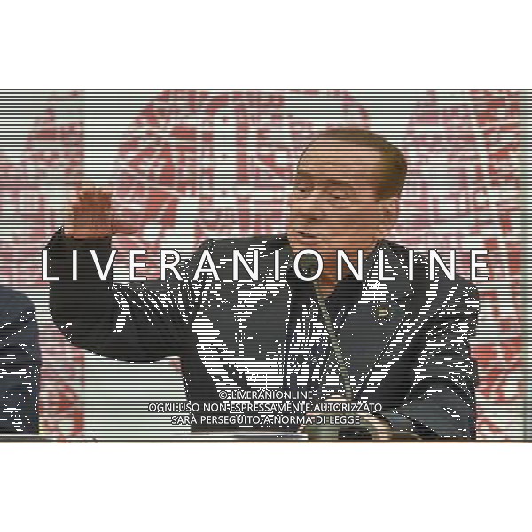 Silvio Berlusconi interviene ad una conferenza di Alfio Marchini - Roma 22.05.2016 - nella foto: Silvio Berlusconi / Ph. Corradetti - AGENZIA ALDO LIVERANI SAS