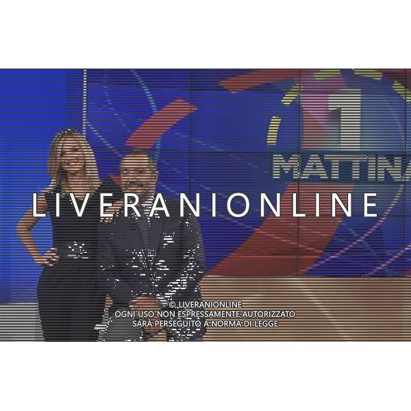 Trasmissione Tv \' Uno Mattina \' Roma - 07.09.2016 - Studi Rai Saxa Rubra - nella foto: Francesca Fialdini e Franco Di Mare / Ph. Corradetti-Ag. Aldo Liverani/ AGENZIA ALDO LIVERANI SAS