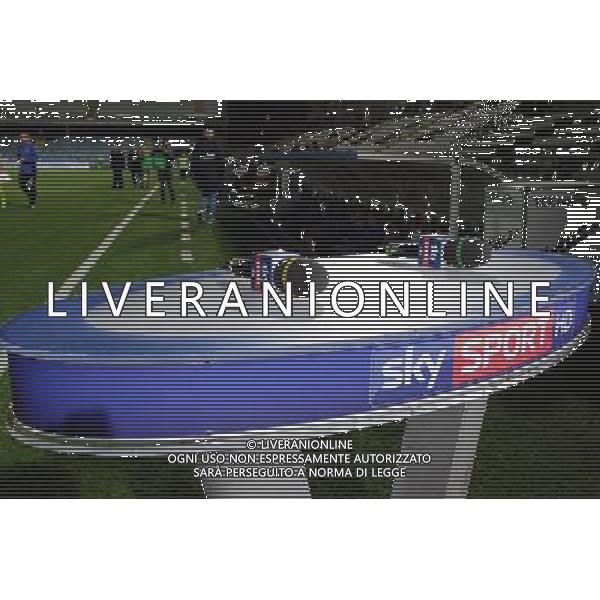 Calcio TV Postazione Sky Sport 02.04.2017 Nella Foto:Calcio TV Postazione Sky Sport HD, Particolare, Diritti Televisivi, Microfoni /Ph.Vitez-Ag. Aldo Liverani