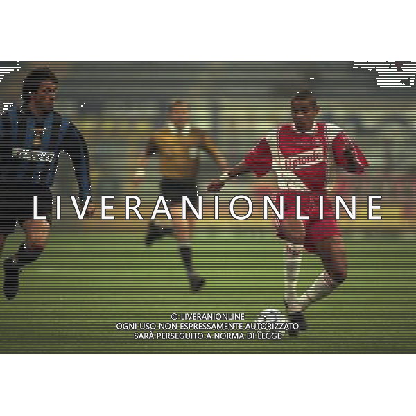 08-04-1997 MILANO- COPPA UEFA INTER MONACO NELLA FOTO SONNY ANDERSSON AG ALDO LIVERANI SAS